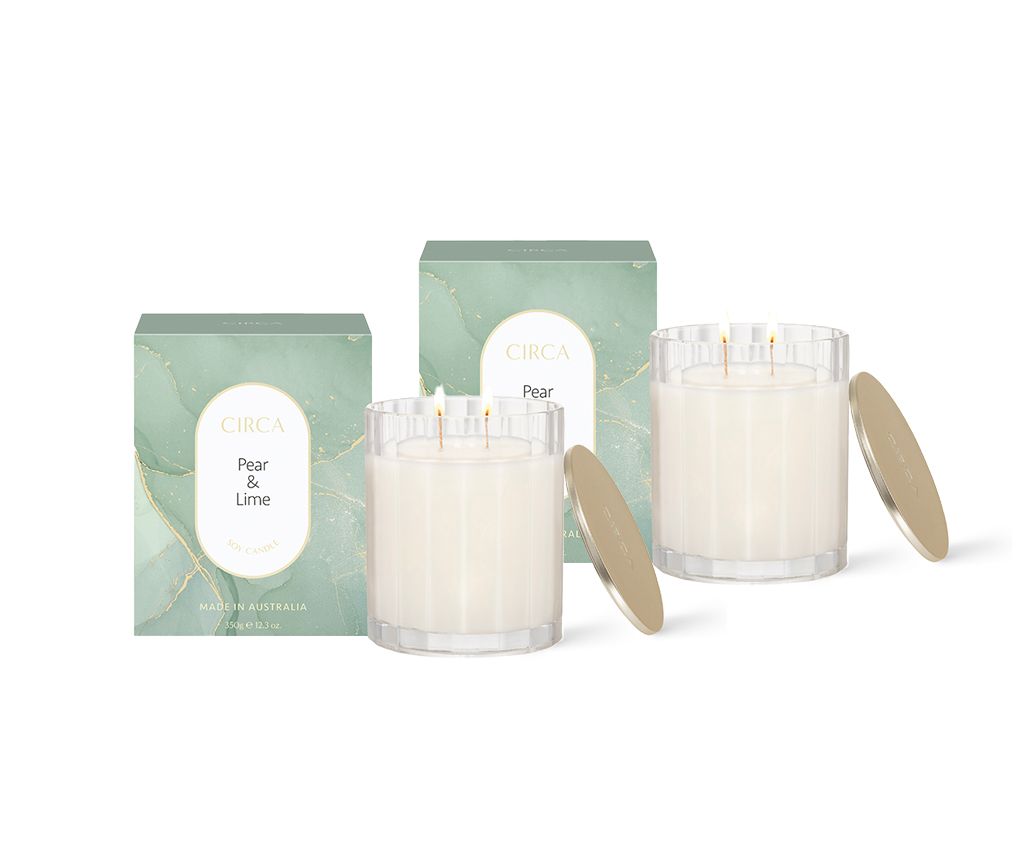 Candle 350g - PEAR &amp; LIME Set